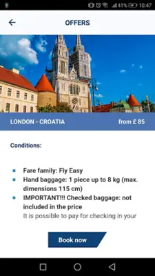 Croatia Airlines android App screenshot 1